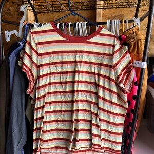 Madewell Kids Striped Tee - Red, Yellow, Cream